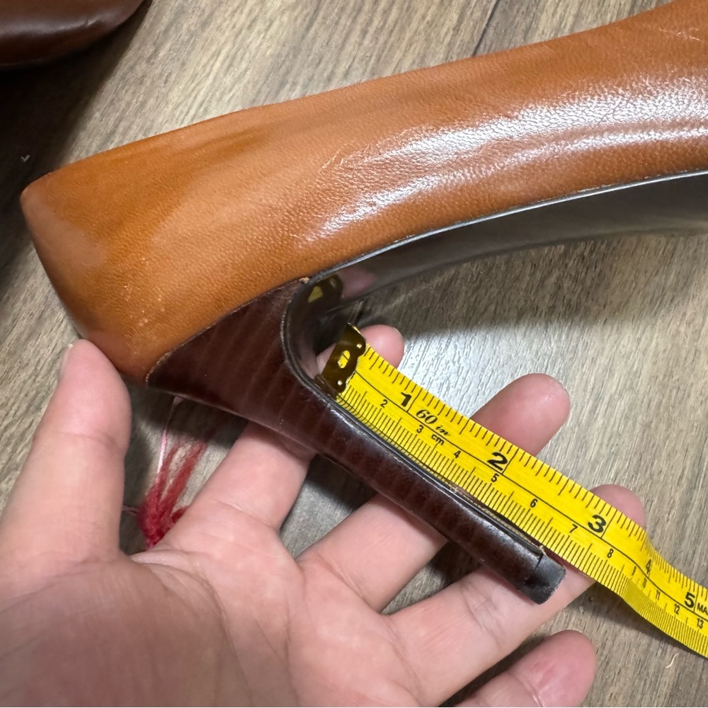 Lauren Ralph Lauren Brown Leather Heels women’s size 11B - Picture 6 of 8